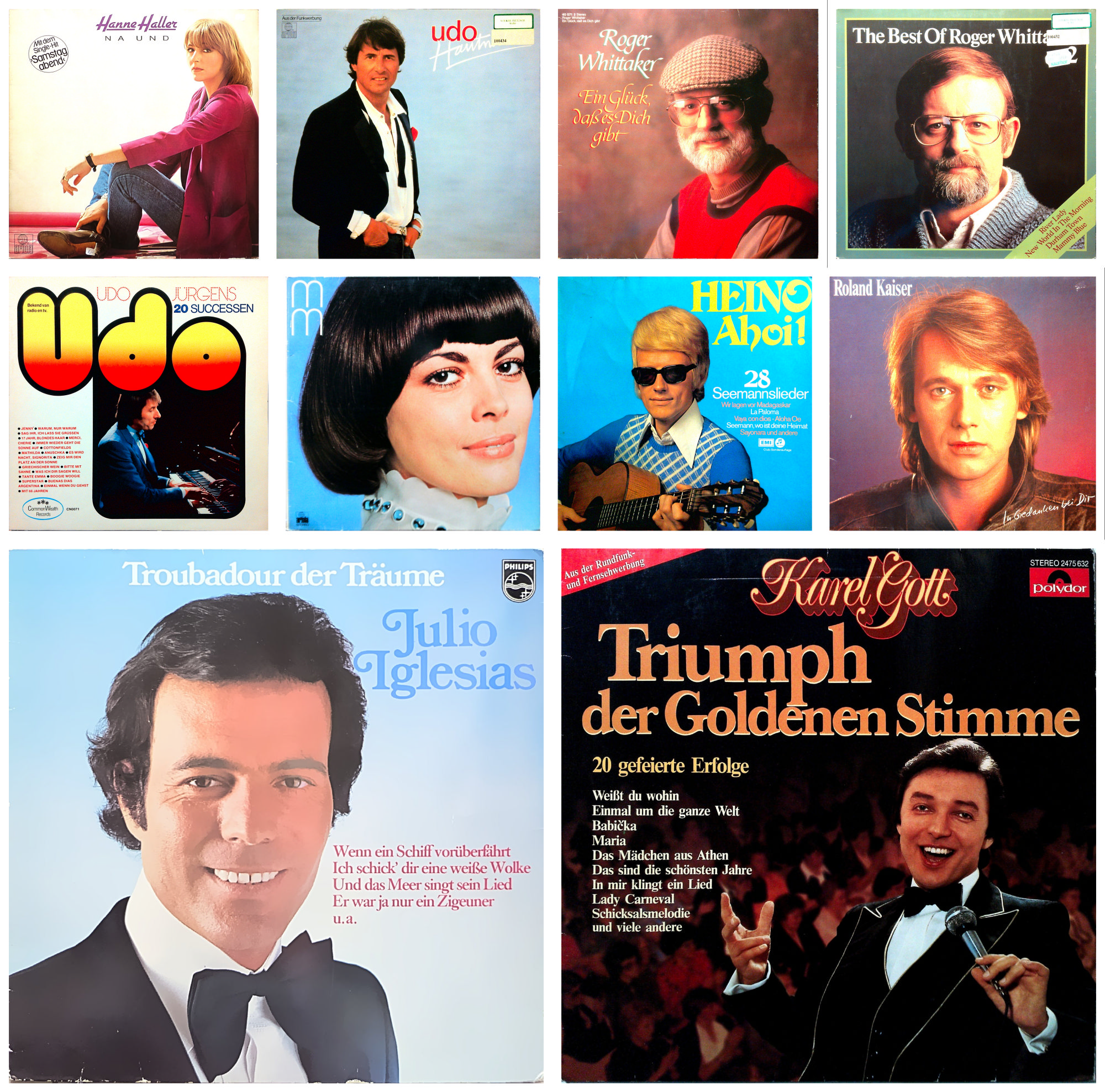 10 Vinyl LPs Deutsche Schlager