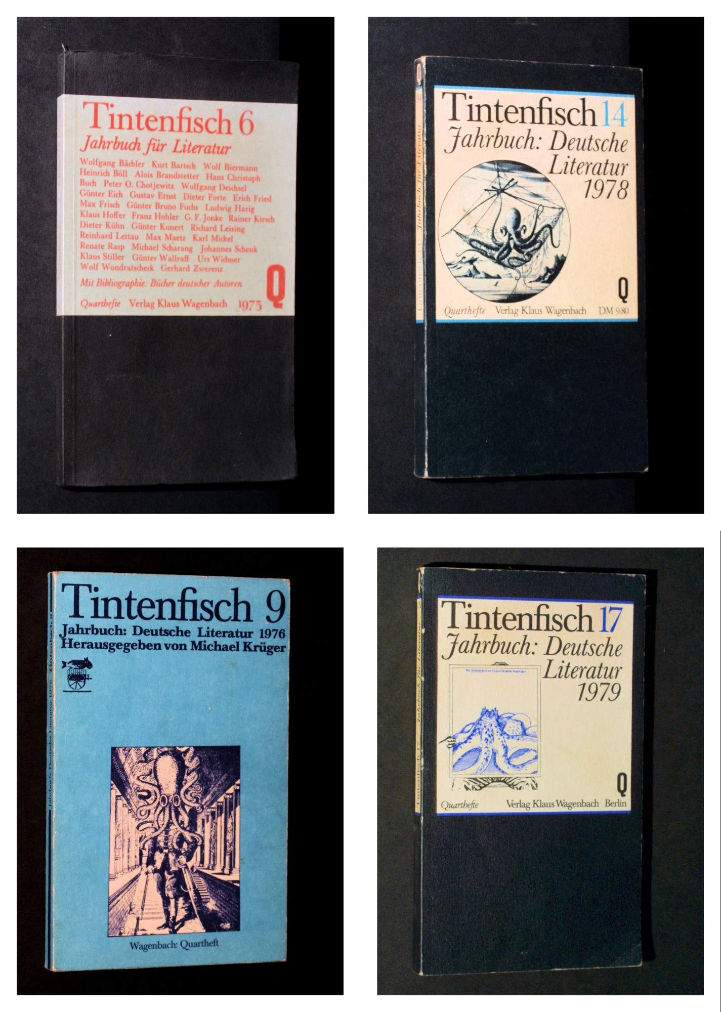 4 Tintenfisch Jahrbücher 1973/76/78/79 Wagenbach