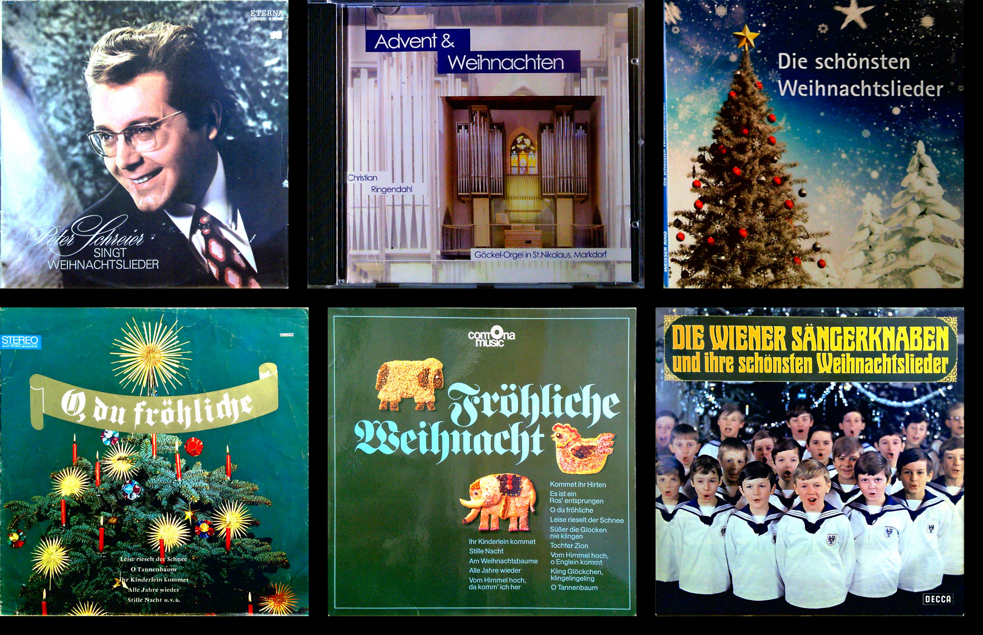 Vinyl-Paket: 4 LPs + 2 CDs Weihnachtsmusik