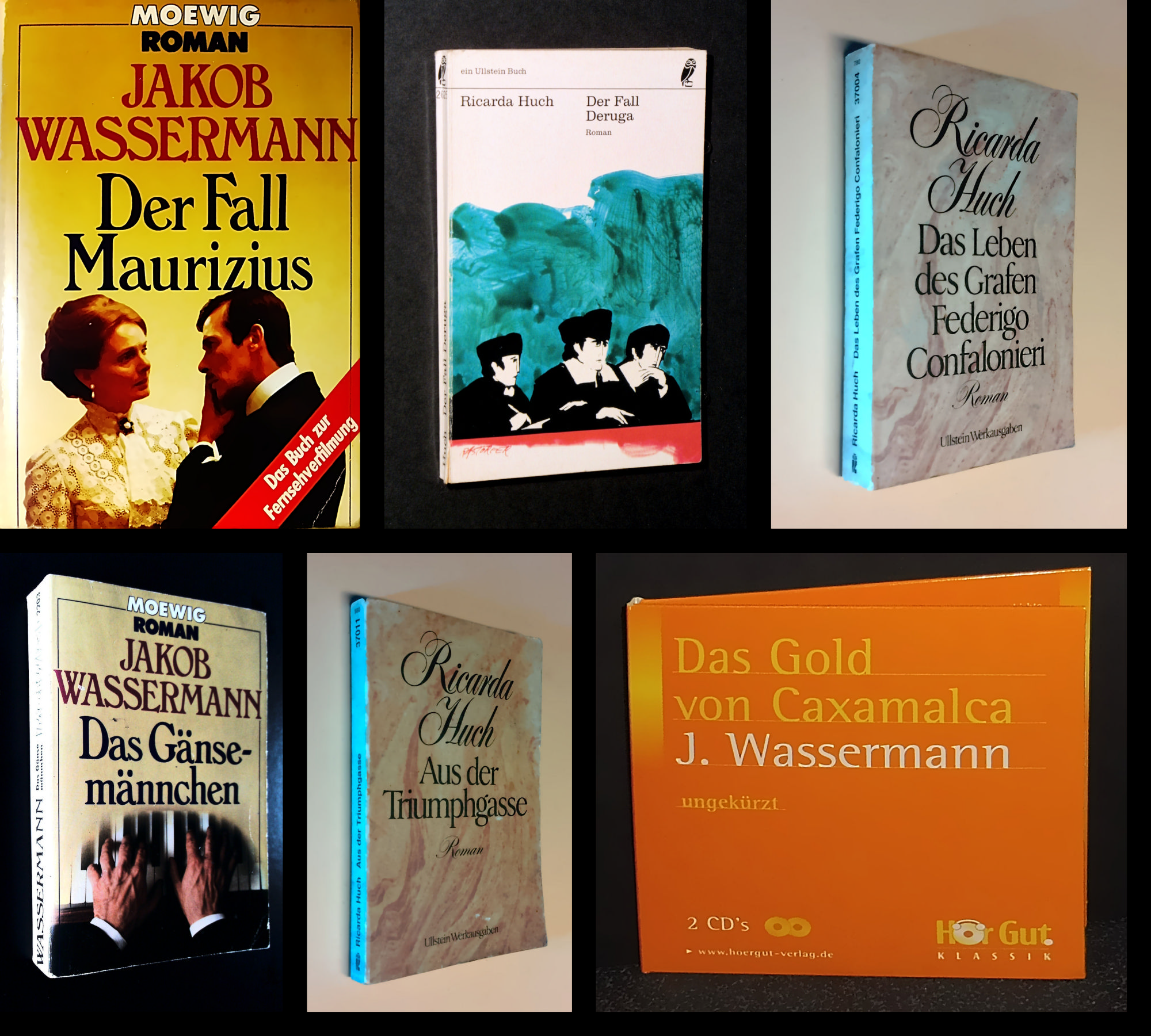 Ricarda Huch / Jakob Wassermann 5 Bücher & 1 Doppel-CD