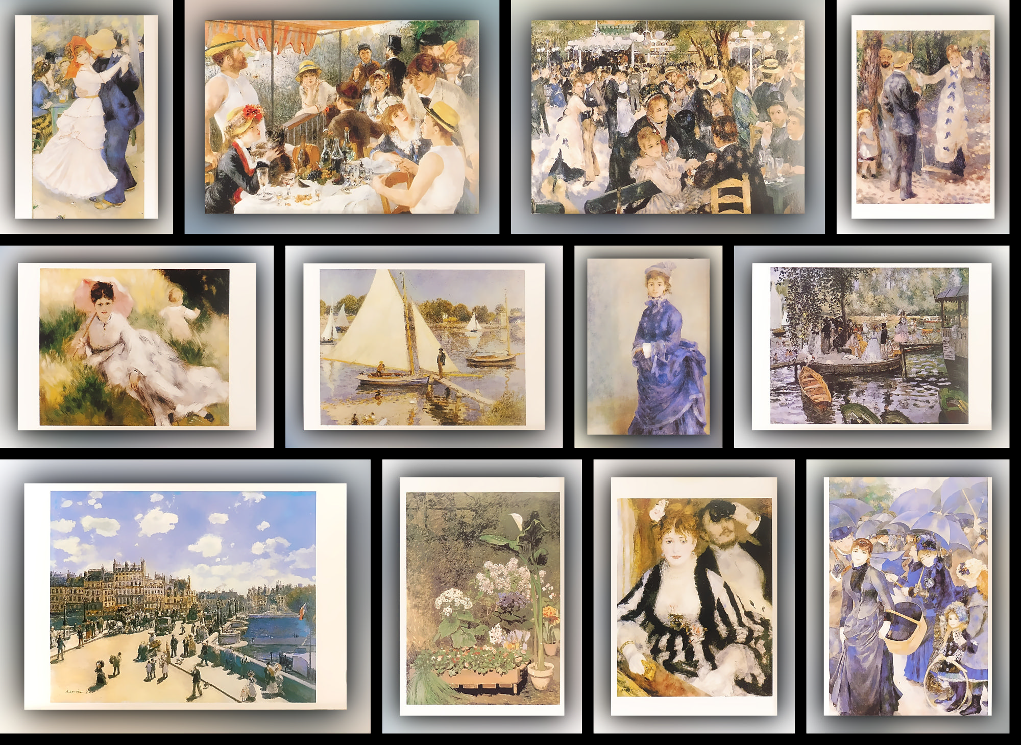 11 Kunstpostkarten Pierre-Auguste Renoir