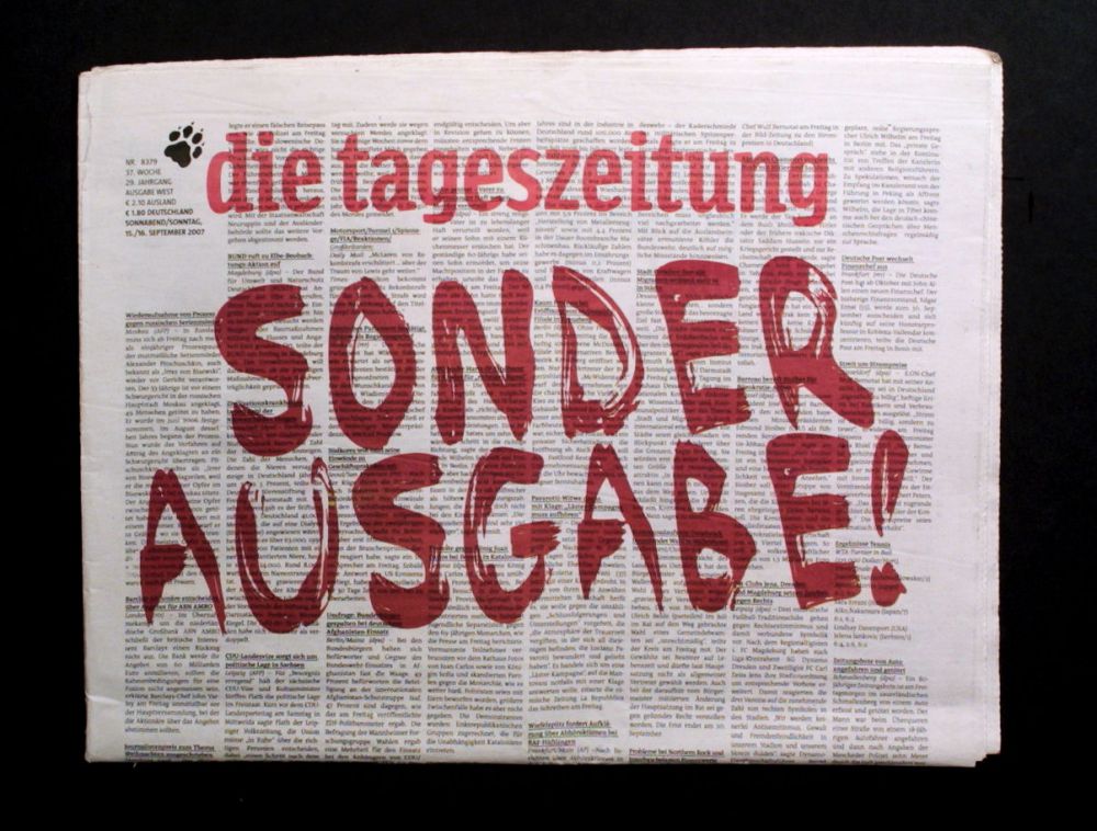 die tageszeitung - Zeitung der Zukunft - Zeitung