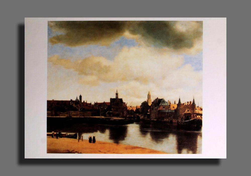 Jan Vermeer - Ansicht von Delft - Postkarte