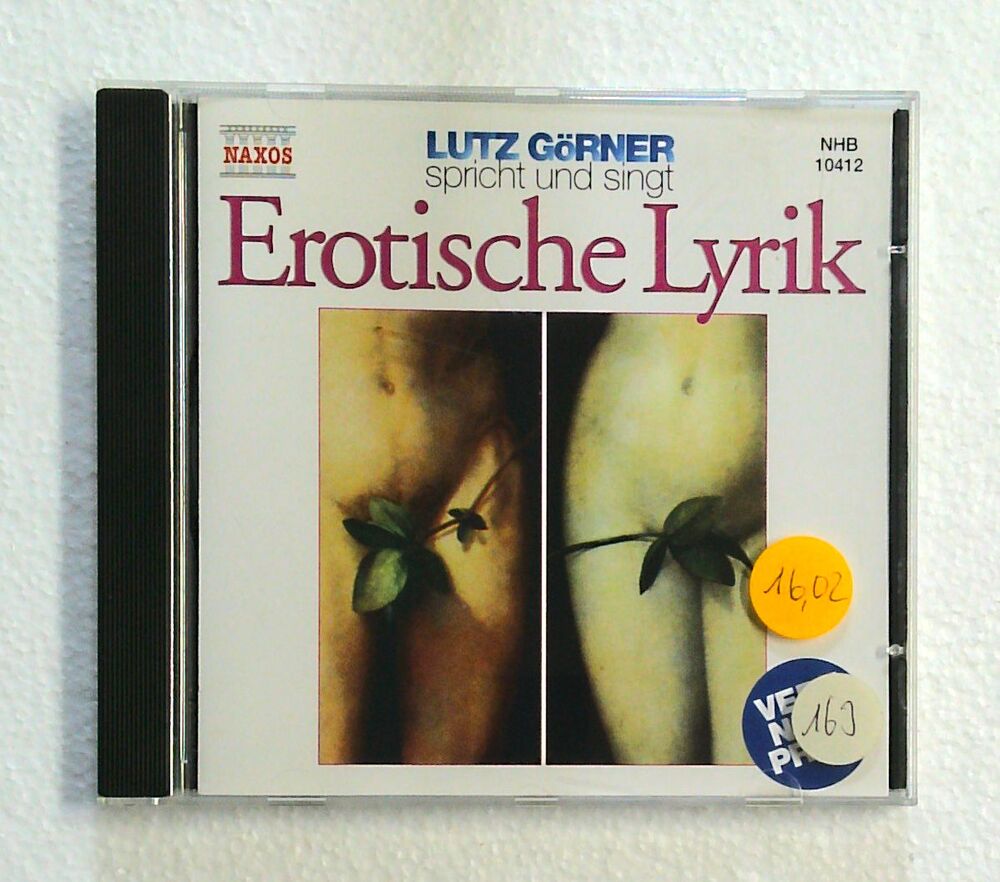 Lutz Görner - Erotische Lyrik - CD