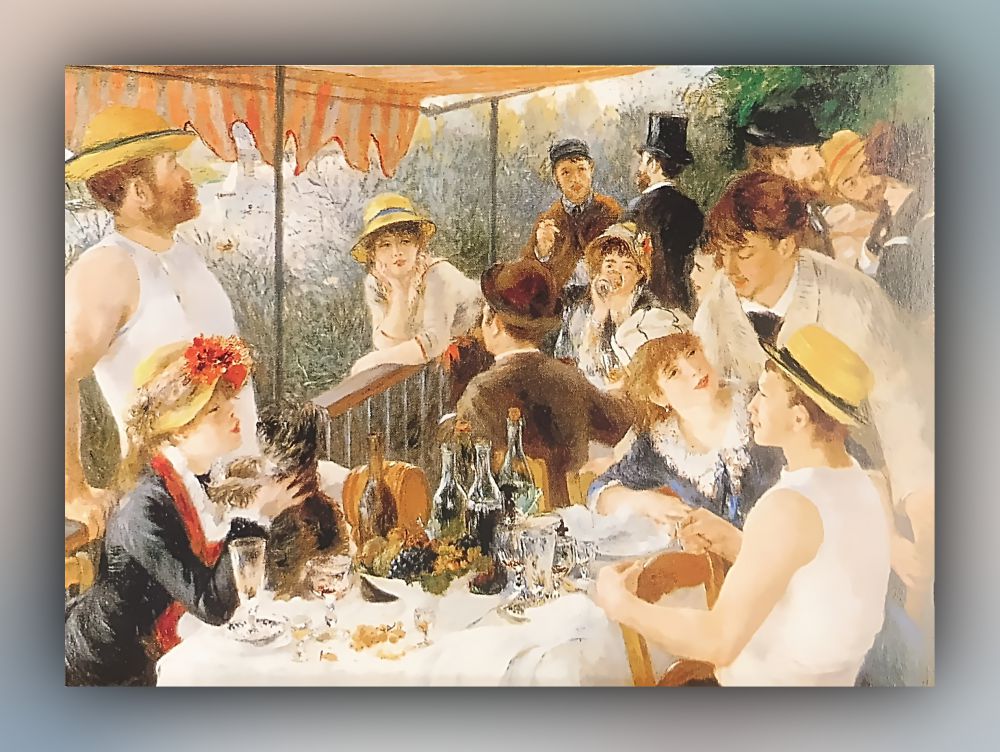 Pierre-Auguste Renoir - Das Frühstück der Ruderer - Postkarte