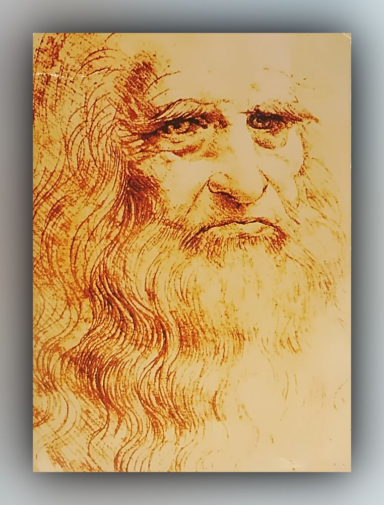 Leonardo da Vinci - Autoportrait de Léonard - Postkarte