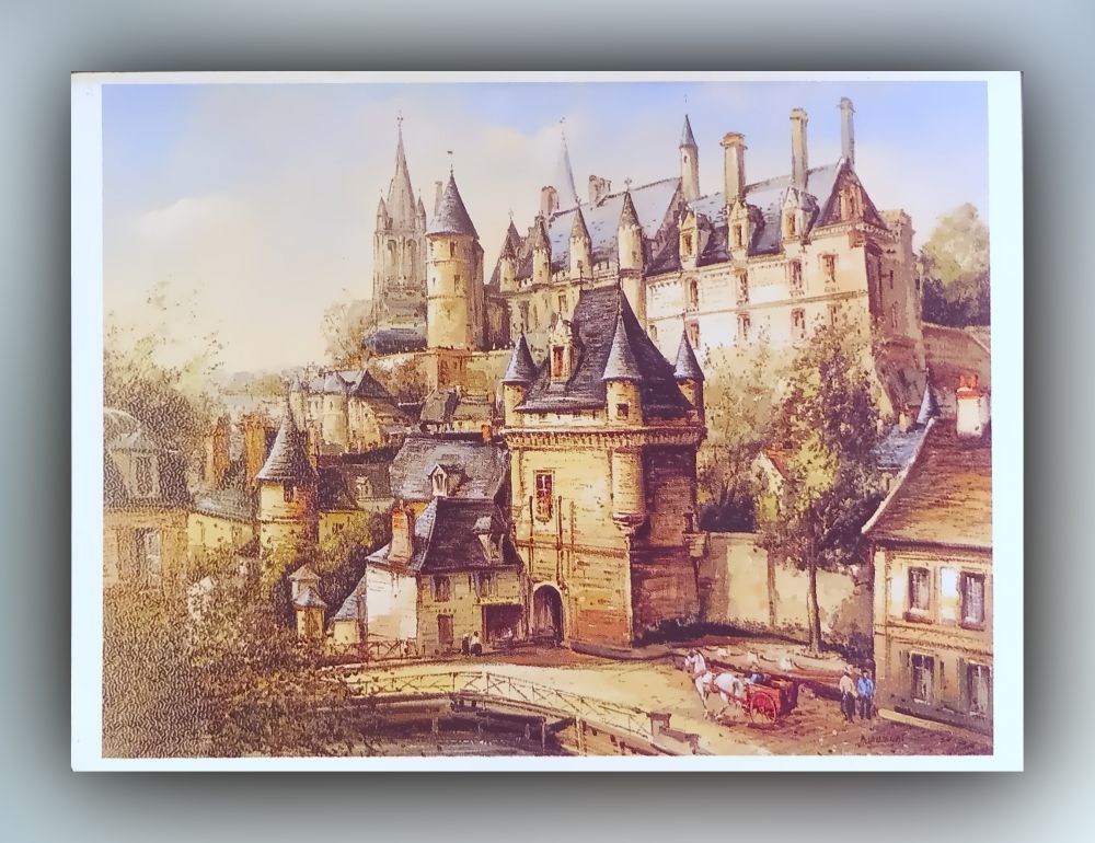 Le Chateau de Loches par »Dupassant« - Postkarte
