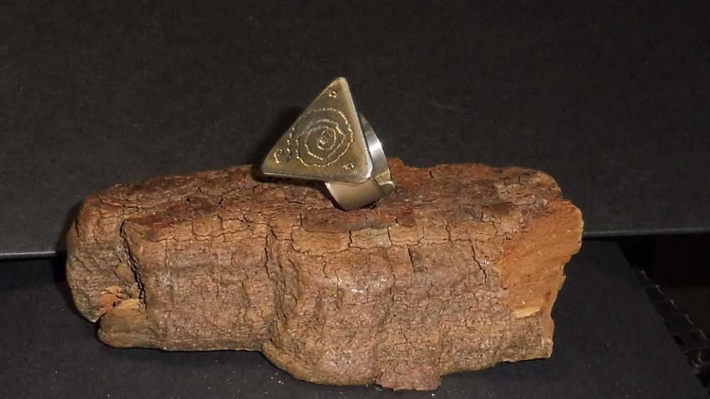 Edelstahl Ring Trigon Ø 18,5 x 9 mm