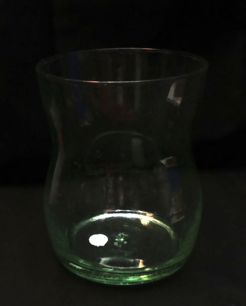 Deko Glas Vase 17 cm