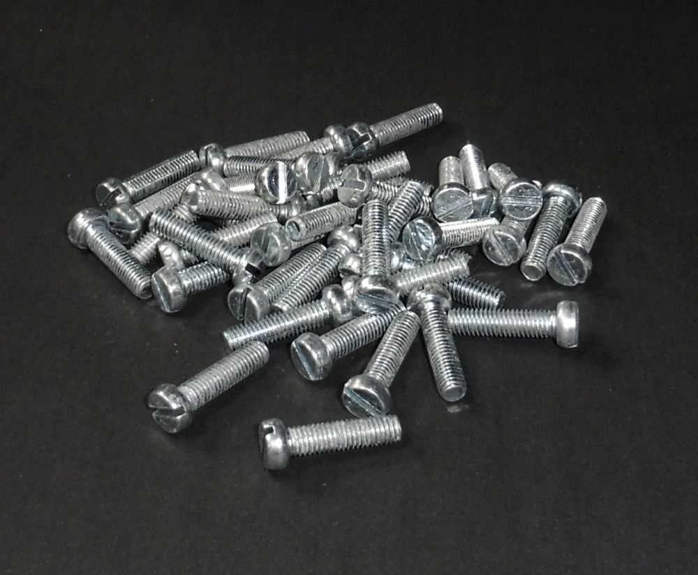 40 Zylinderkopfschrauben mit Schlitz M 5 x 20 mm DIN 84 verzinkt