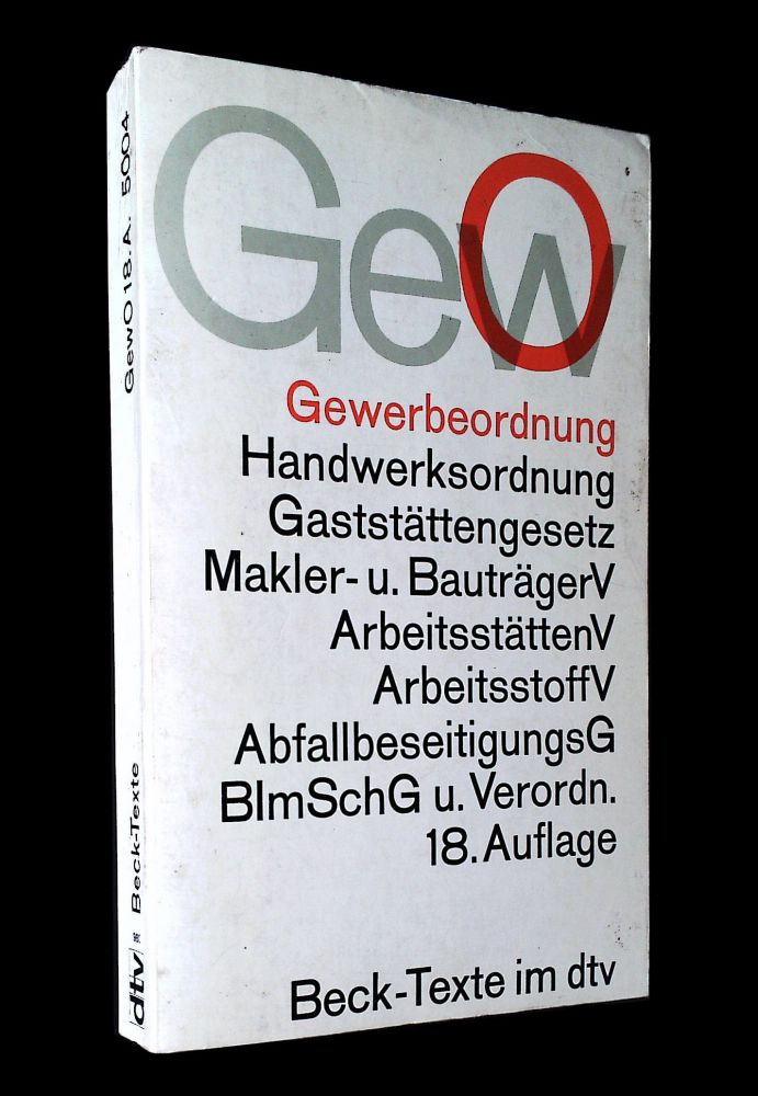 Gewerbeordnung - Buch