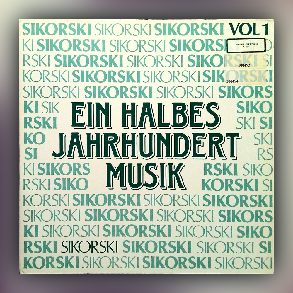 Various Artists - Ein halbes Jahrhundert Musik Vol 1 - 50 Jahre Musikverlage Sikorski - Vinyl